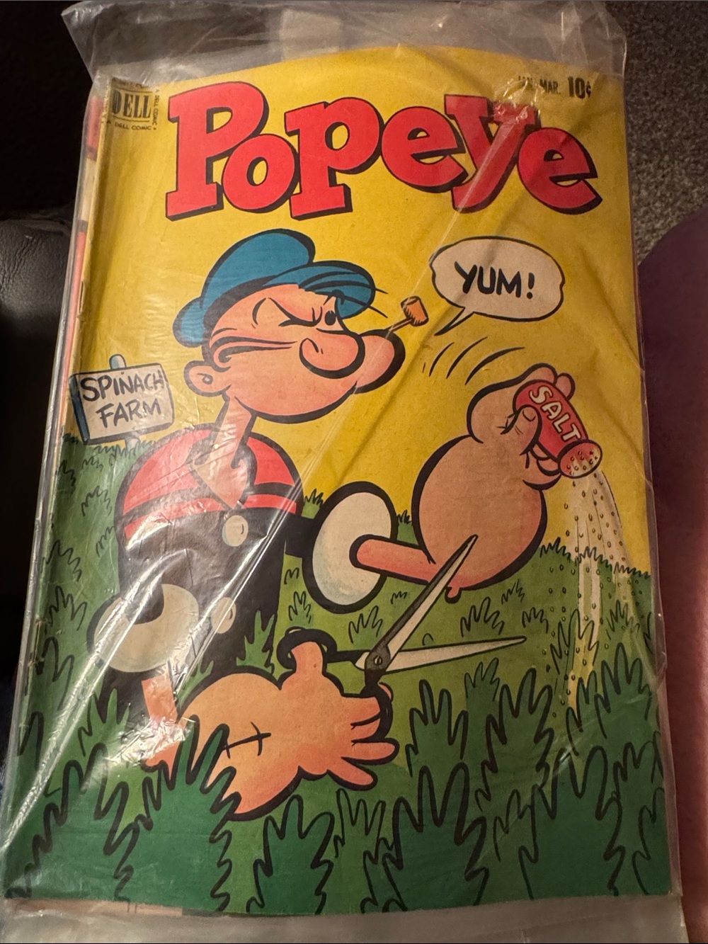Popeye Comic Book - Yellow & Green Cover